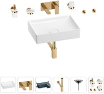 Раковина для ванной Wellsee Pure BY Wellsee в наборе 8 в 1 201006383