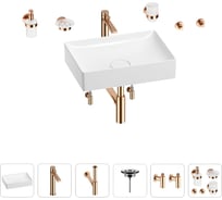 Раковина для ванной Wellsee Pure BY Wellsee в наборе 9 в 1 201006419
