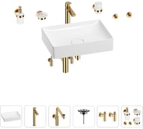 Раковина для ванной Wellsee Pure BY Wellsee в наборе 9 в 1 201006433