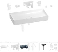 Раковина для ванной Wellsee Pure BY Wellsee в наборе 8 в 1 201006545
