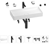Раковина для ванной Wellsee Pure BY Wellsee в наборе 9 в 1 201006517