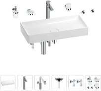 Раковина для ванной Wellsee Pure BY Wellsee в наборе 9 в 1 201006531