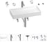 Раковина для ванной Wellsee Pure BY Wellsee в наборе 9 в 1 201006496 1