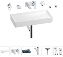 Раковина для ванной Wellsee Pure BY Wellsee в наборе 8 в 1 201006501