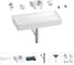 Раковина для ванной Wellsee Pure BY Wellsee в наборе 8 в 1 201006501 1