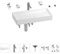 Раковина для ванной Wellsee Pure BY Wellsee в наборе 9 в 1 201006536