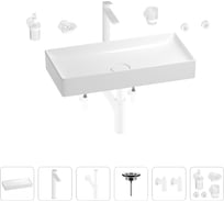 Раковина для ванной Wellsee Pure BY Wellsee в наборе 9 в 1 201006515