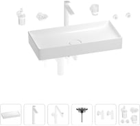 Раковина для ванной Wellsee Pure BY Wellsee в наборе 9 в 1 201006535