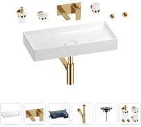 Раковина для ванной Wellsee Pure BY Wellsee в наборе 8 в 1 201006523