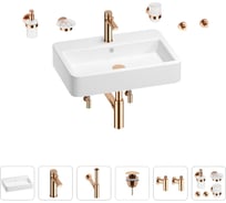 Раковина для ванной Wellsee Halcyon в наборе 9 в 1 201006589