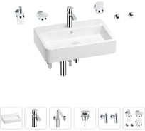 Раковина для ванной Wellsee Halcyon в наборе 9 в 1 201006591