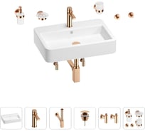 Раковина для ванной Wellsee Halcyon в наборе 9 в 1 201006569