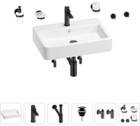 Раковина для ванной Wellsee Halcyon в наборе 9 в 1 201006557