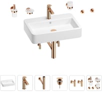 Раковина для ванной Wellsee Halcyon в наборе 9 в 1 201006574