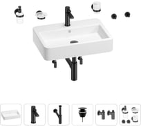Раковина для ванной Wellsee Halcyon в наборе 9 в 1 201006587