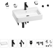 Раковина для ванной Wellsee Halcyon в наборе 9 в 1 201006592