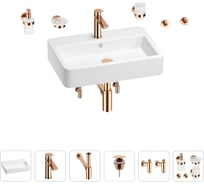 Раковина для ванной Wellsee Halcyon в наборе 9 в 1 201006554