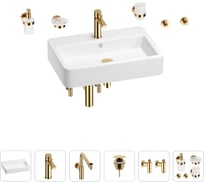 Раковина для ванной Wellsee Halcyon в наборе 9 в 1 201006598