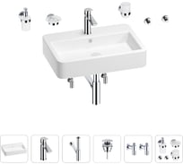 Раковина для ванной Wellsee Halcyon в наборе 9 в 1 201006581