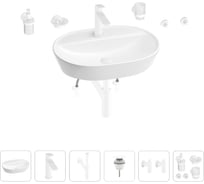 Раковина для ванной Wellsee Calin в наборе 9 в 1 201005610