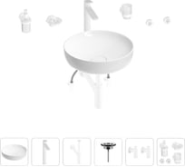 Раковина для ванной Wellsee Chalice Perfection в наборе 9 в 1 201006190