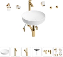Раковина для ванной Wellsee Chalice Perfection в наборе 9 в 1 201006148