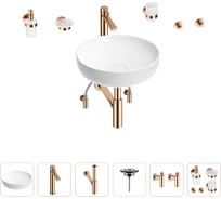 Раковина для ванной Wellsee Chalice Perfection в наборе 9 в 1 201006194
