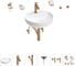 Раковина для ванной Wellsee Chalice Perfection в наборе 9 в 1 201006249 1