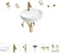 Раковина для ванной Wellsee Chalice Perfection в наборе 9 в 1 201006238 1