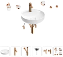 Раковина для ванной Wellsee Chalice Perfection в наборе 9 в 1 201006234