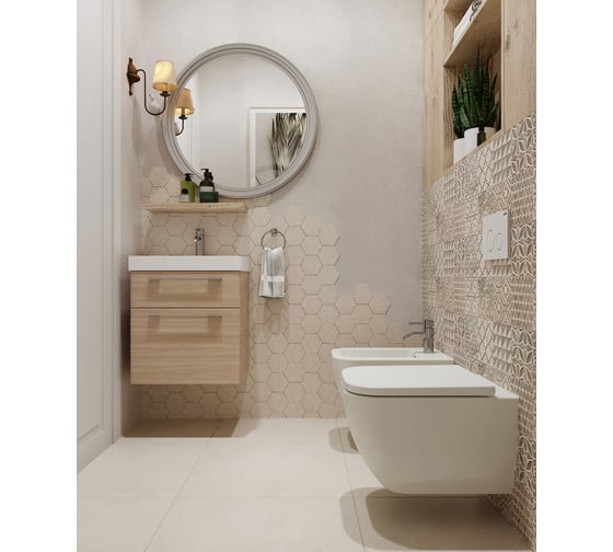 Подвесное биде Lavinia Boho Relfix One в комплекте 2 в 1 77070254