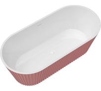 Отдельно стоящая акриловая ванна Teymi Kati 170x80x58, розовая матовая T130112 ЦБ-00268811