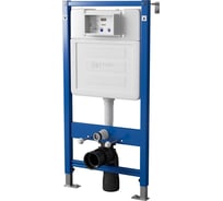 Сет система инсталляции Point клавиша смыва цвет белый/хром и подвесной унитаз белый PN48003WC