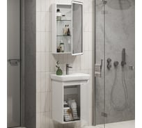 Подвесная тумба Sanstar bianca 50, с раковиной Томь 50 (комплект), белая 167.1-1.5.1.КТОМ 30749672