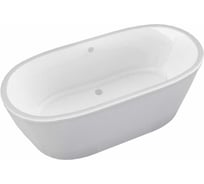 Отдельно стоящая ванна Aima Tondo 174x80 см, с подсветкой, белая 01тон17480с
