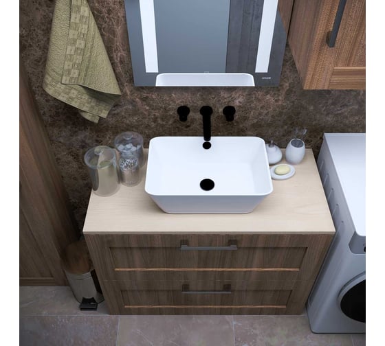 Накладная фарфоровая раковина MORVARID Silvia Top Counter 50 см. 1366850