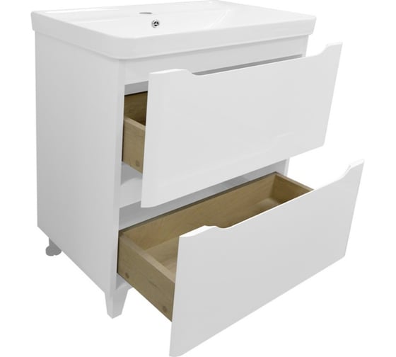 Комплект Azario LOTOS тумба 70/2 Н (710x475x835) напольная с раковиной Monte 70 00081986