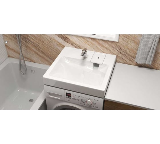 Раковина Azario Slim NEW (600x600x100)+сифон 00086608