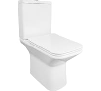 Напольный безободковый унитаз Azario Formal в комплекте с бачком и сиденьем микролифт, дюропласт, размер 615х370х790 мм 00085966