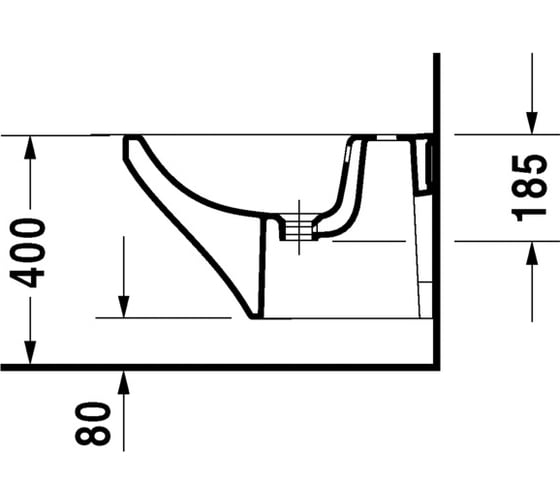 Подвесное биде Duravit DURASTYLE 2282150000 00000029850