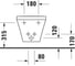 Подвесное биде Duravit DURASTYLE 2282150000 00000029850 3