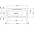 Ванна Duravit DURASTYLE 1700х750мм 700297000000000 00000029865 3