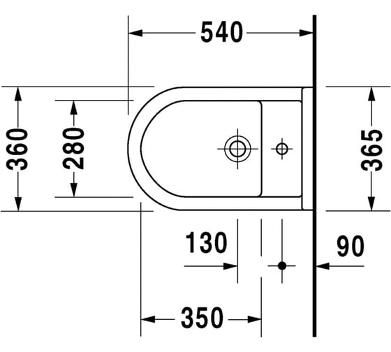 Подвесное биде Duravit STARСК 3 2230150000 00000004468