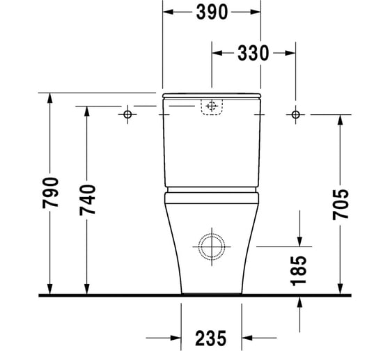 Напольный унитаз Duravit DURASTYLE 2155090000 00000029857