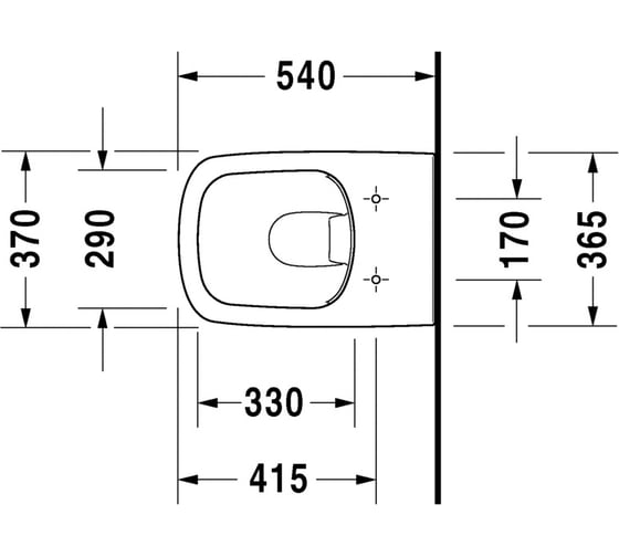Подвесной унитаз Duravit DURASTYLE 2538090000 00000031566
