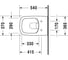 Подвесной унитаз Duravit DURASTYLE 2538090000 00000031566 2