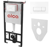 Сет инсталляции Alcadrain AM101/1120-4:1 RU с белой кнопкой M570 + M91 00075511