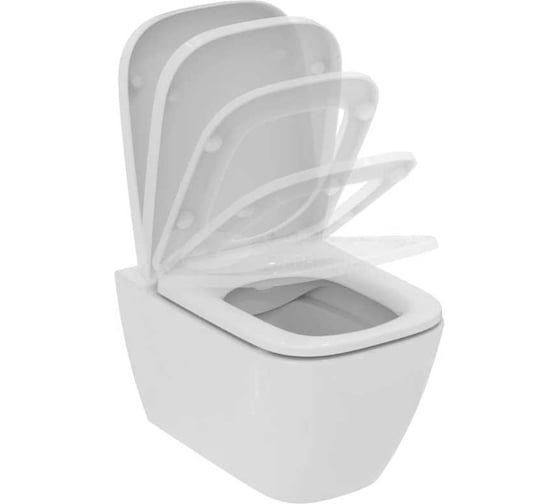 Промо комплект Ideal Standard подвесной унитазT461401 i.life B, тонкое сиденье T500301 i.life B, инсталляция R020467 I500301 I.life B 00084003