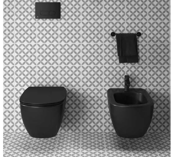Промо-комплект: унитаз с инсталляцией Ideal Standard TEISI silk black (R020467, T0079V3, T3527V3) T3868V3 00072477