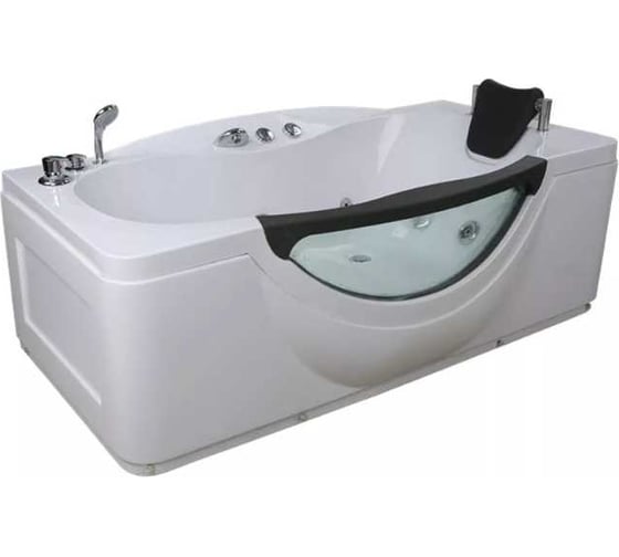 Ванна Loranto CS-832 L 1680х900х680 без гидромассажа (в разборе,смеситель, сифон,подголовник, душевая лейка и каскадник) 00019645 1